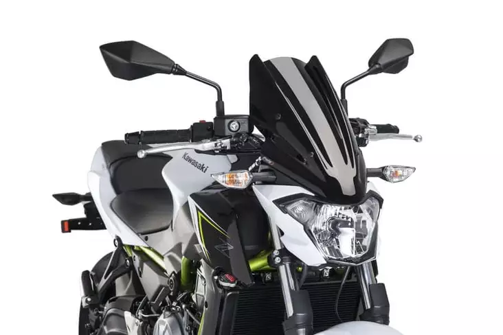 Puig Windshield Nng Touring Kawasaki Z650 17-18'C/Black - Moottoripyörän tuulisuojat - D302427 - 1
