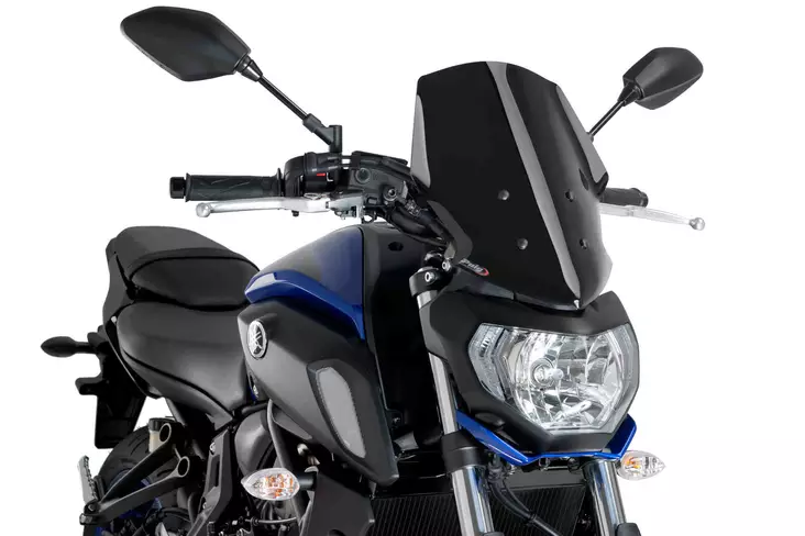 Puig Windshields N.G.Touring Yamaha Mt07 18'- C/Black - Moottoripyörän tuulisuojat - D302907 - 1