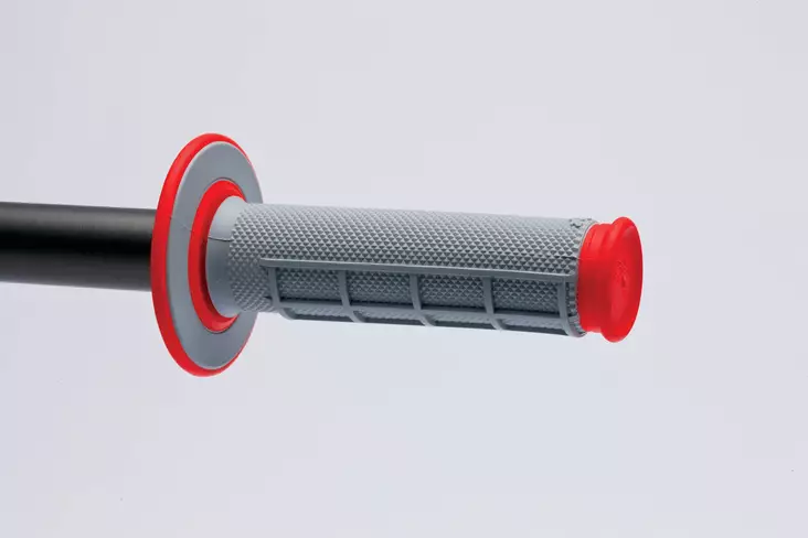 Renthal Tupet Duallayer Diamond Half Waffle Punainen - Moottoripyörän kahvakumit - D446277 - 1