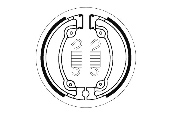 Sbs Jarrukengät - Moottoripyörän jarrukengät - D2387 - 1