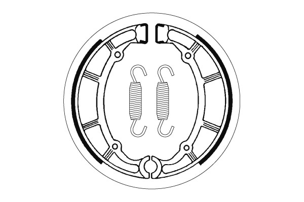 Sbs Jarrukengät - Moottoripyörän jarrukengät - D2417 - 1