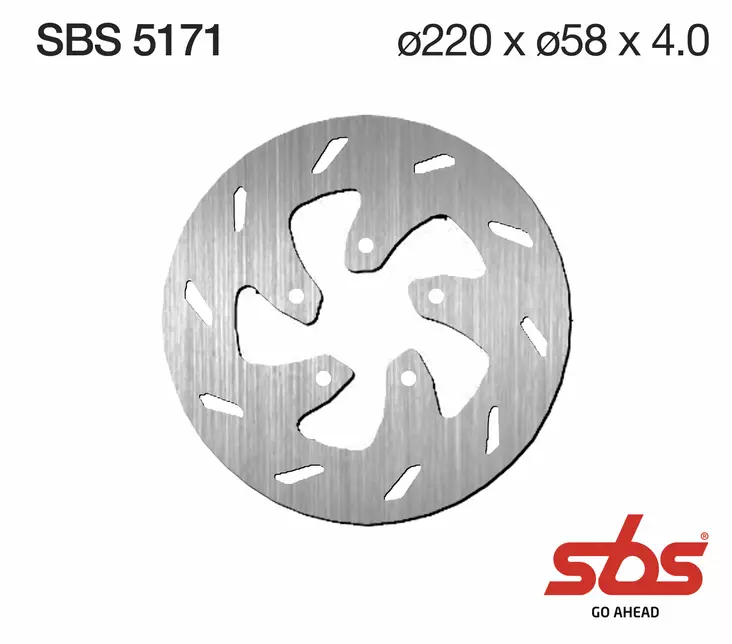 Sbs Jarrulevy Standard - Moottoripyörän jarrulevyt - D241787 - 1