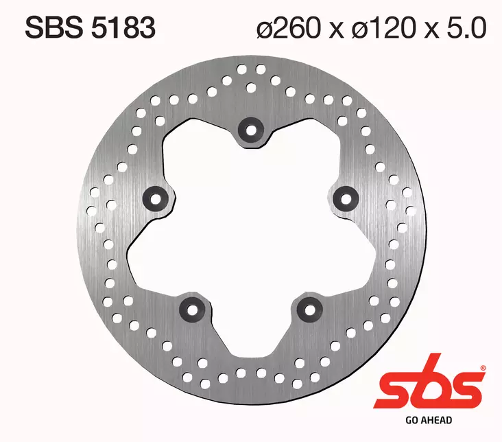 Sbs Jarrulevy Standard - Moottoripyörän jarrulevyt - D241797 - 1