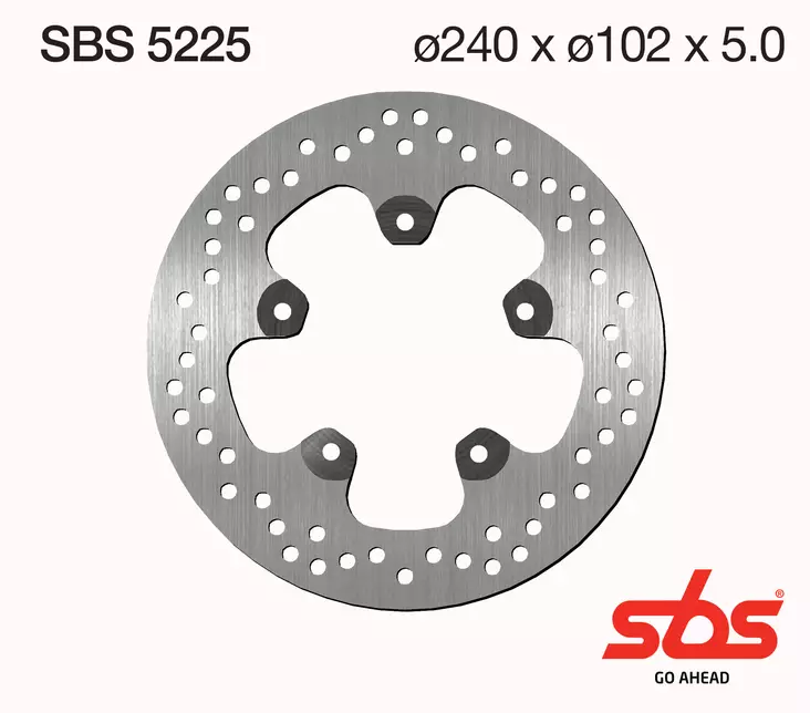 Sbs Jarrulevy Standard - Moottoripyörän jarrulevyt - D241827 - 1