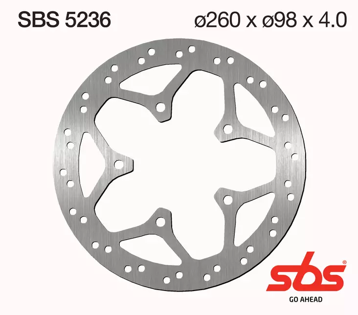 Sbs Jarrulevy Standard - Moottoripyörän jarrulevyt - D241837 - 1