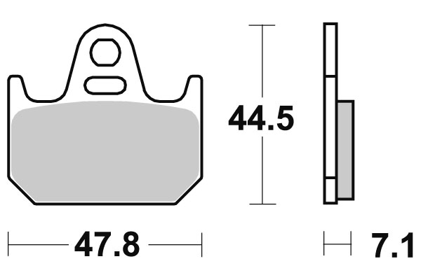 Sbs Jarrupalat Ceramic - Moottoripyörän jarrupalat - D220827 - 1