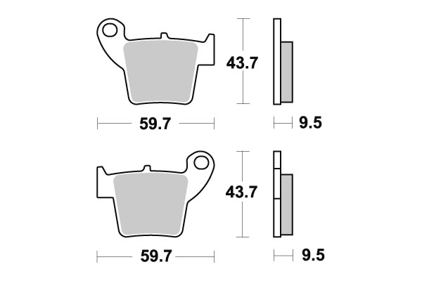 Sbs Jarrupalat Ceramic - Moottoripyörän jarrupalat - D220937 - 1
