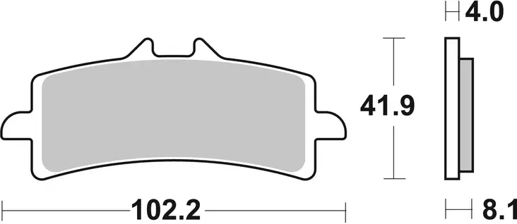 Sbs Jarrupalat Dual Sinter - Moottoripyörän jarrupalat - D221037 - 1