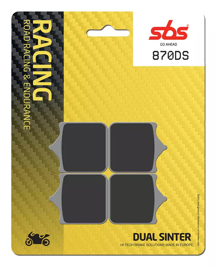 Sbs Jarrupalat Dual Sinter - Moottoripyörän jarrupalat - D99937 - 1