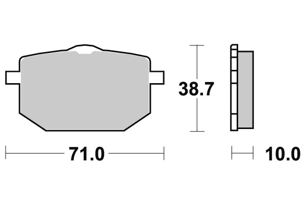 Sbs Jarrupalat Sintered - Moottoripyörän jarrupalat - D220777 - 1