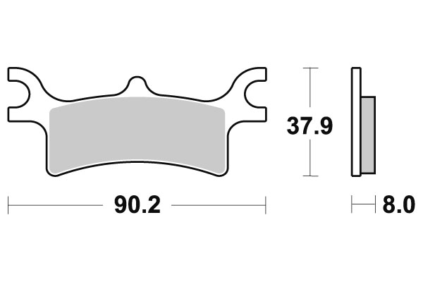 Sbs Jarrupalat Sintered Offroad - Moottoripyörän jarrupalat - D220947 - 1