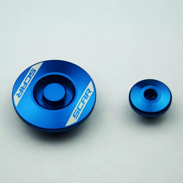 Scar Engine Plugs - Yamaha Blue color - Moottoripyörän moottorin kopat - D269377 - 1