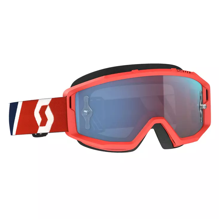 Scott Goggle Primal red/blue blue chrome works - Offroad ajolasit - D361427 - 1