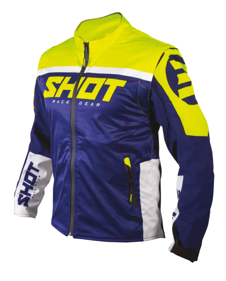 SHOT Takki Softshell Lite 2.0 Navy/Neon Keltainen - Ajotakit Enduro - D407887 - 1