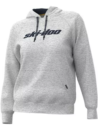 SIGNATURE PULLOVER HOODIE LADIES HEATHER GREY - Ski-Doo Vapaa-aika - 132387 - 1