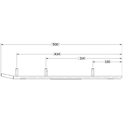 Sno-X Ripper Four Ohjausrauta pari 4" Kovametalli - Moottorikelkan ohjausraudat - D10837 - 1