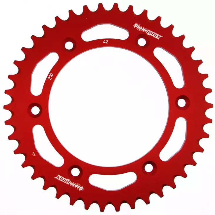 Supersprox Alu Takaratas HO CR/CRF Punainen 51 - Moottoripyörän takarattaat - D210157 - 1