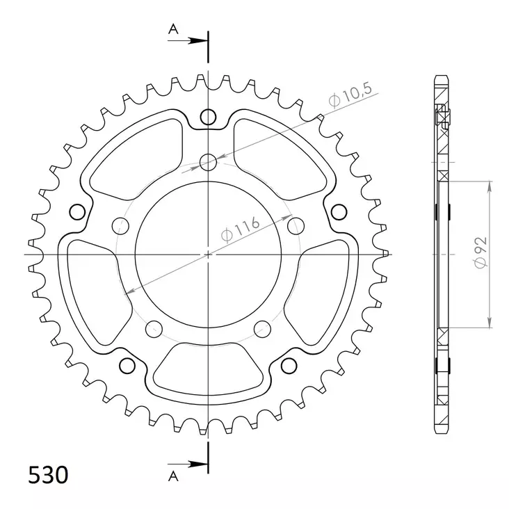Supersprox Stealth Takaratas Vihreä - Moottoripyörän takarattaat - D294207 - 1