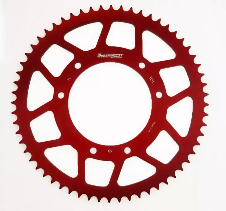 Supersprox Takaratas, Punainen, 60 hammasta (420), Ø105mm, Aprilia, Derbi, Drac - Mopon Takarattaat - D190427 - 1