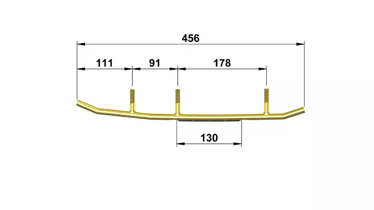 TOTALTEK LY-08N OHJARIRAUTAPARI SLP, BLADE - Moottorikelkan ohjausraudat - 52477 - 1