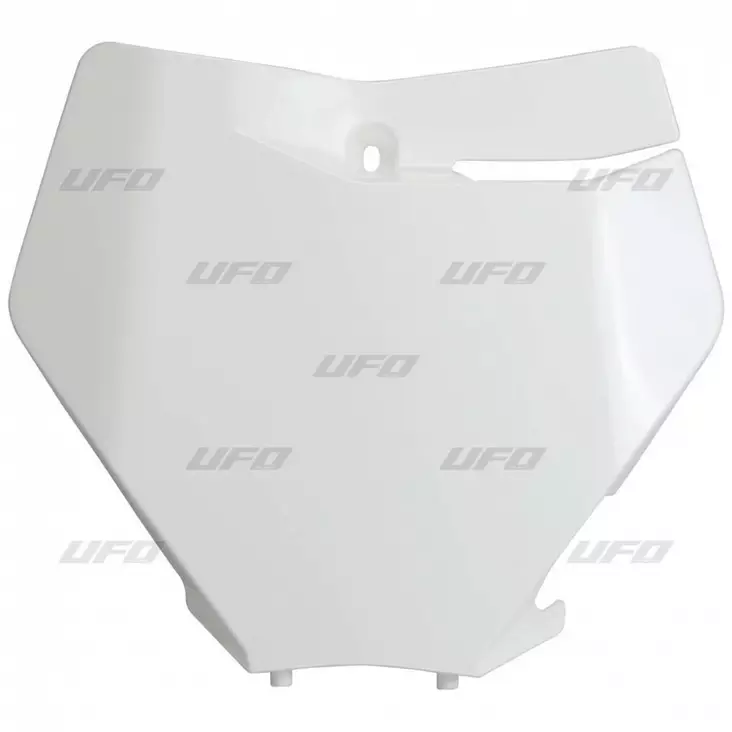 UFO Etunumerokilpi KTM125-450 SX/SXF 2019-22 Valkoinen 047 - Moottoripyörän numerokilvet - D383447 - 1