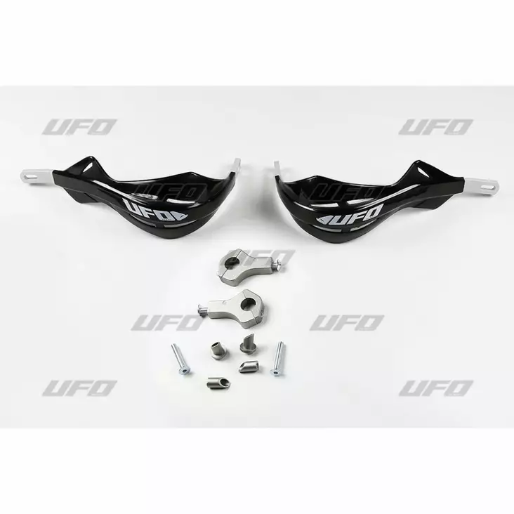 UFO Käsisuojat alu Musta alumiinikiskolla 22 MM - Moottoripyörän käsisuojat - D218867 - 1