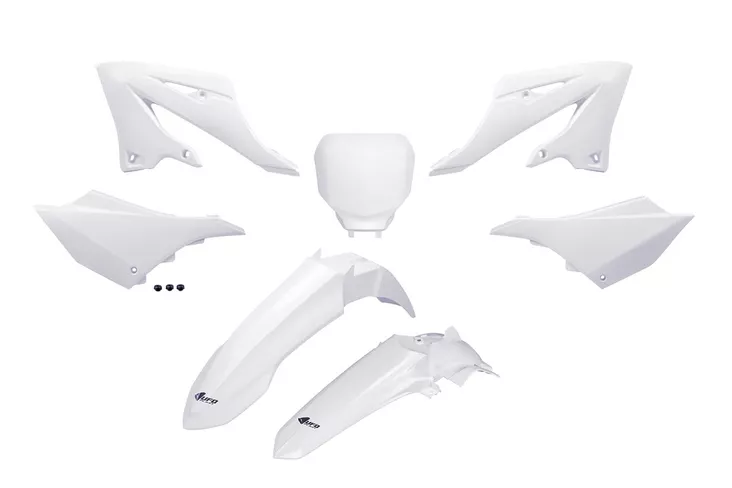 UFO Muovisarja 5-osainen Restyling YZ125/250 22-.. YZF 25 look Valkoinen - Moottoripyörän muovisarjat - D530357 - 1