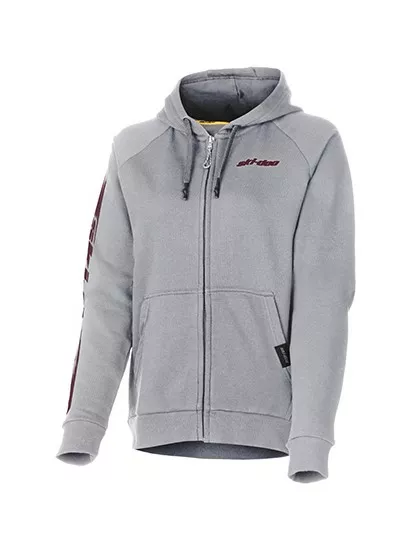 Women's Signature Zip-Up Hoodie Heather Grey - Ski-Doo Vapaa-aika - 136047 - 1