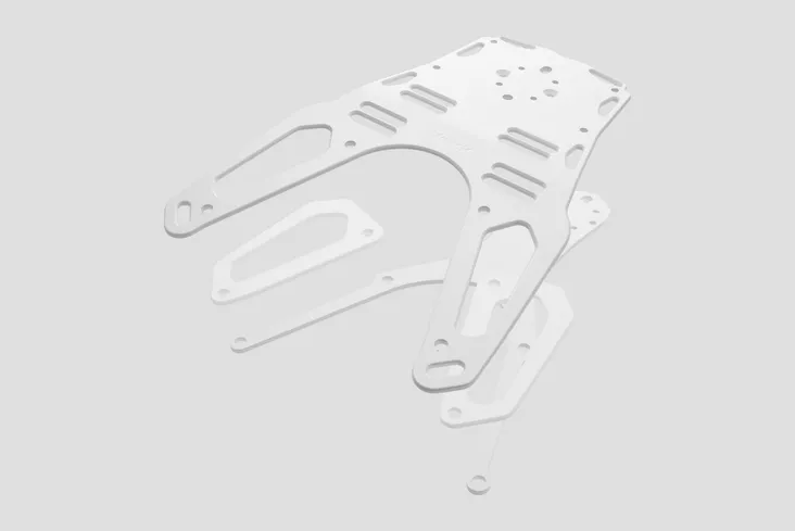 Yakk EXP Luggage rack Husqvarna 701 Enduro/Supermoto (16-25) white - Moottoripyörän laukkujen kiinnityssarjat - D547317 - 1