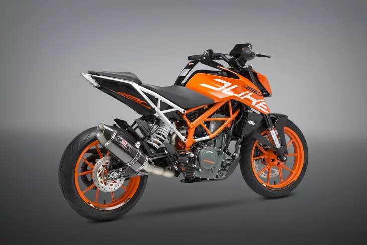 Yoshimura 3/4 System Exhaust Ktm 390 Duke 17-19/ Rc390 17-19 Race R-77 3Qtr Ti-C - Moottoripyörän pakoputkistot - D334337 - 1
