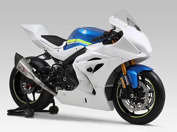 Yoshimura Full System Suzuki GSX-R1000 17-22 R-11SQ Titanium Blue Cover - Moottoripyörän pakoputkistot - D527387 - 1