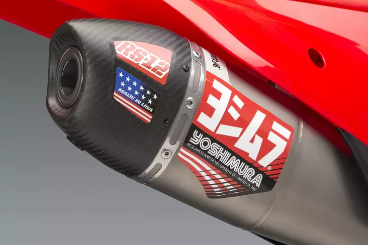 Yoshimura MUFFLER BADGE RS-12 Decal Set (4 pcs) - Moottoripyörän äänenvaimentimen varaosat - D417757 - 1