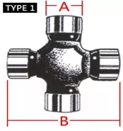 Bronco Ristinivel Polaris 22,04 x 54,10mm - Mönkijän ristinivelet - D168278 - 2