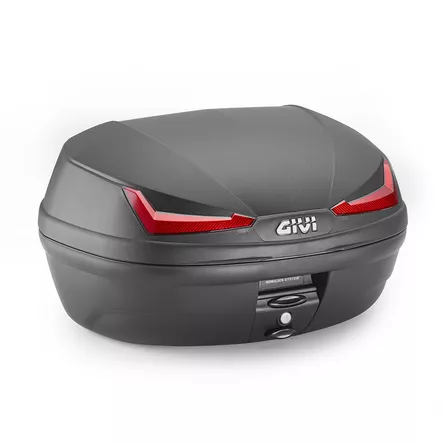 Givi Black Monolock Topcase 45Lt Red Reflect. - Moottoripyörän kovat laukut - D501578 - 1