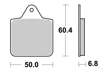 Sbs Jarrupalat Racing Sintered - Moottoripyörän jarrupalat - D220918 - 1