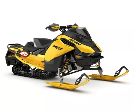 Ski-Doo 27 MXZ X-RS 129 600RR E-Tec ES 38mm Ice Ripper XT Circuit Yellow Metalli - Ski-Doo moottorikelkka 2027 -mallisto - 144398 - 1