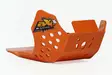 AXP Skid Plate PHD 6mm Orange KTM 250/350SXF 23- / 250/350 EXCF 24- - Moottoripyörän pohjapanssarit - D474128 - 1