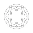 Brembo Serie Oro jarrulevy - Moottoripyörän jarrulevyt - D122848 - 1