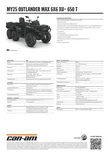 CAN-AM 25 Outlander MAX 6X6 XU+ T - Side Wall 650 Tundra Green T2b - 60km/h - Can-Am ATV 2025 - 136988 - 3