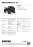 CAN-AM 25 Outlander XMR 700 Legion Red - Can-Am ATV 2025 - 136978 - 3