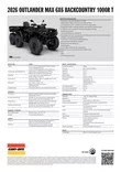 Can-Am 26 Outlander MAX 6X6 Backcountry 1000R T3b - 60km/h Stealth Black - Can-Am mönkijät 2026 mallisto - 142018 - 4
