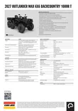 Can-Am 27 Outlander MAX 6X6 Backcountry 1000R T2b - 60km/h Stealth Black - Can-Am mönkijät 2027 mallisto - 146958 - 3