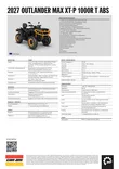 Can-Am 27 Outlander MAX XT-P 1000R T3b ABS Dusty Navy & Orange Crush - Can-Am mönkijät 2027 mallisto - 146968 - 3