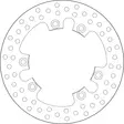 GOLDFREN jarrulevy yd250 hd156 id135 t6.2 - Moottoripyörän jarrulevyt - D311128 - 1