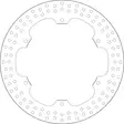 GOLDFREN jarrulevy yd320 hd216 id198 t3.6 - Moottoripyörän jarrulevyt - D311118 - 1