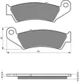 GOLDFREN Jarrupalat 041 Ceramic Carbon AD - Moottoripyörän jarrupalat - D227808 - 1