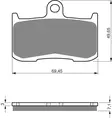 GOLDFREN Jarrupalat 207 Ceramic Carbon S3 - Moottoripyörän jarrupalat - D227998 - 1