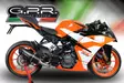 GPR Ktm Rc 390 2017/20 e4 Racing slip-on exhaust Furore Nero - Moottoripyörän äänenvaimentimet - D428058 - 10