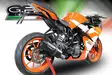 GPR Ktm Rc 390 2017/20 e4 Racing slip-on exhaust Furore Nero - Moottoripyörän äänenvaimentimet - D428058 - 11