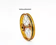 Haan wheel RMZ 450 05-16 19-2,15 MAGNESIUM HUB/GOLD RIM - Moottoripyörän täydelliset vanteet - D189308 - 1